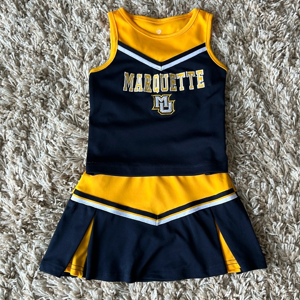 Marquette University Embroidered Toddler Cheerleader Set